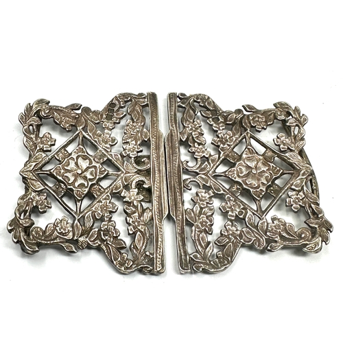 58 - vintage silver nurses buckle