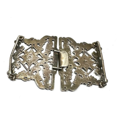 58 - vintage silver nurses buckle