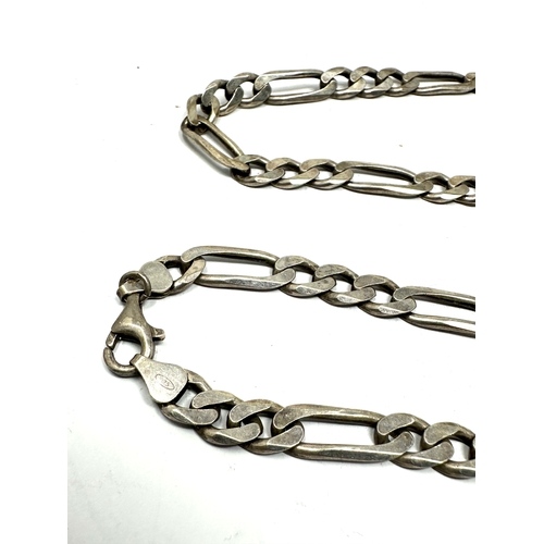 292 - Vintage silver curb link necklace chain weight 33g