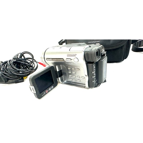 4 - Sony DCR-TRV270E digital video camera recorder with case - untested