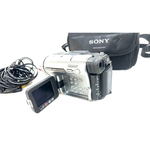 4 - Sony DCR-TRV270E digital video camera recorder with case - untested