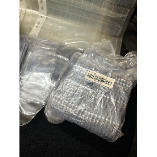 59 - Selection of empty coin cases, sleeves etc