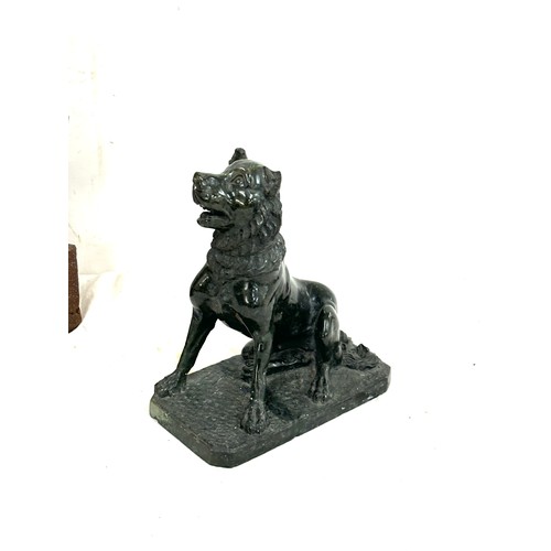 64 - Vintage metal horse bust and one other height 17 inches