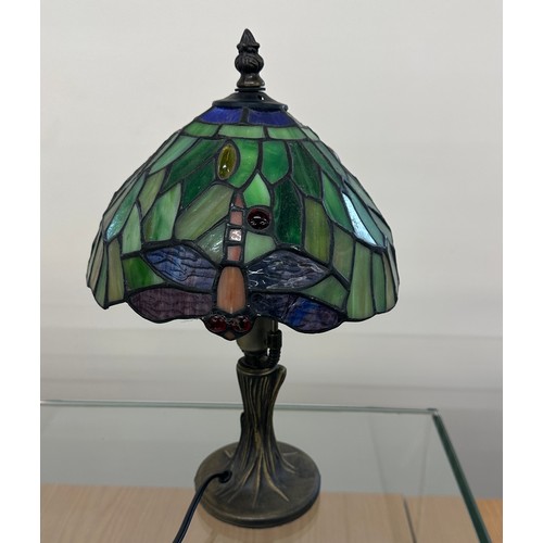 9 - Vintage Tiffany style lamp overall height approximately 13 inches