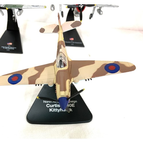 68 - Selection of six Royal Air force diecast models and stands