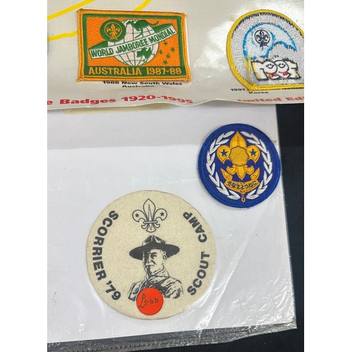 75 - Selection of vintage boy scouts cloth badges