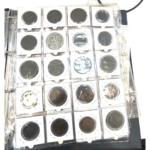 72 - Folder of vintage and later coins