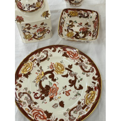 57 - Selection of Masons pottery Brown Velvet