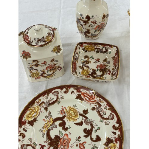 57 - Selection of Masons pottery Brown Velvet