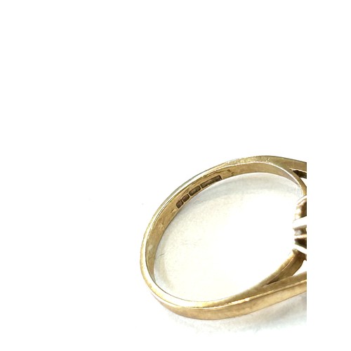 548 - 9ct gold ladies dress ring UK size J weighs approximately 2.3 grams