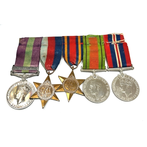 402 - Mounted G.S.M Palestine ww2 medal group wounded in burma 3598248 pte j.d tomlinson border reg