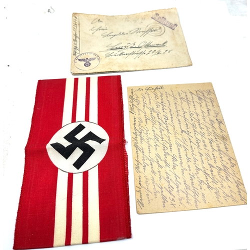 403 - ww2 German armband & field post letter