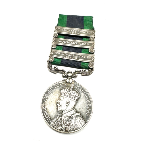 409 - GV I.G.S Medal to mohmand 1933 n.w.f 1930-31 n.w.f 1935 to 11226 sep Faiz mohd 5-10 Baluch