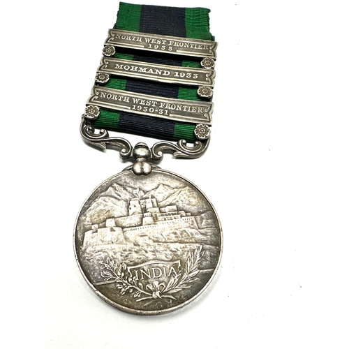 409 - GV I.G.S Medal to mohmand 1933 n.w.f 1930-31 n.w.f 1935 to 11226 sep Faiz mohd 5-10 Baluch