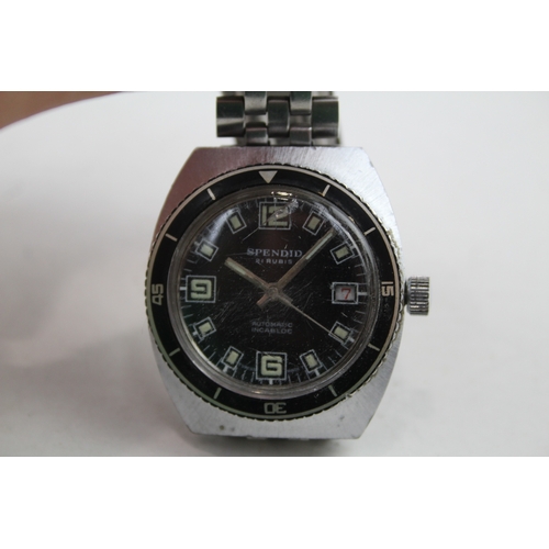 356 - Mens Vintage Spendid Divers Style Watch Automatic Working