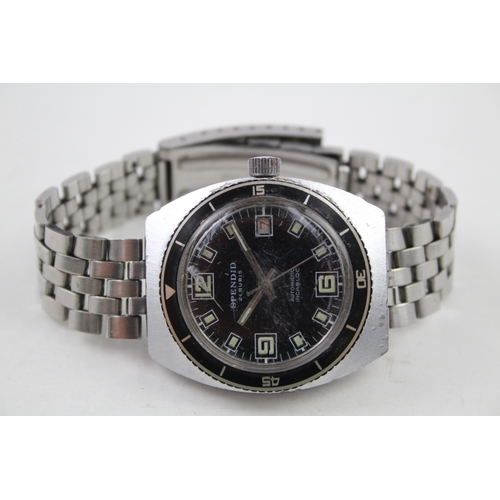 356 - Mens Vintage Spendid Divers Style Watch Automatic Working