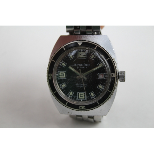 356 - Mens Vintage Spendid Divers Style Watch Automatic Working