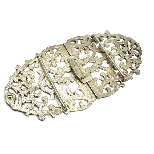 23 - Silver Nurses buckle weight 60g