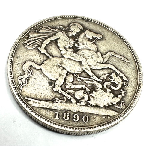 449 - Victorian 1890 silver crown