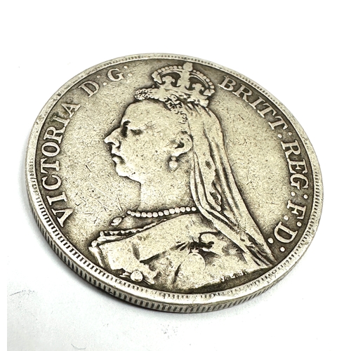 449 - Victorian 1890 silver crown