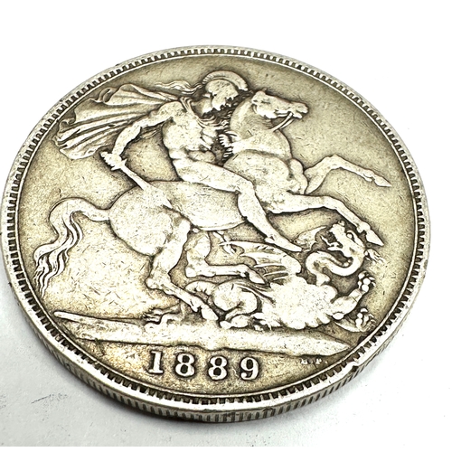 450 - Victorian 1889 silver crown