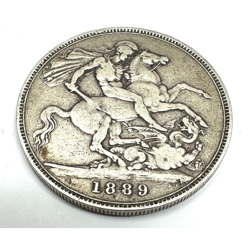 451 - Victorian 1889 silver crown