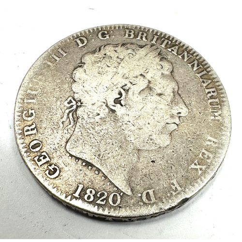 454 - Georgian 1820 silver crown