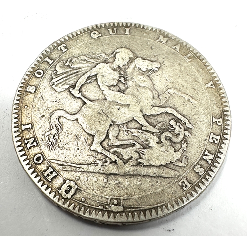 455 - Georgian 1820 silver crown