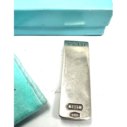 21 - Boxed Tiffany & Co silver money clip