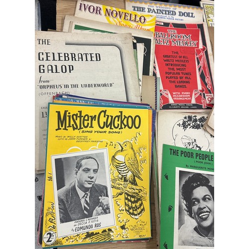 98 - Selection of vintage and later music sheets