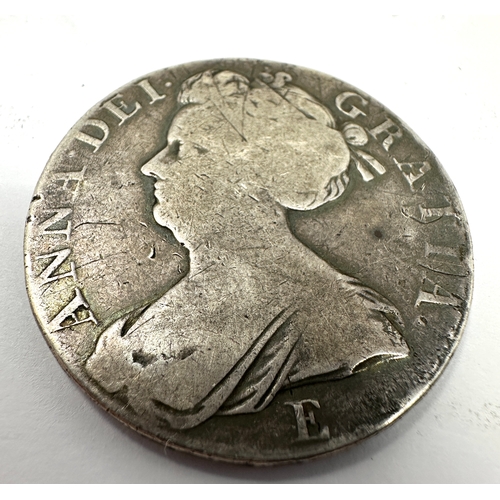 459 - 1707 queen anne silver crown