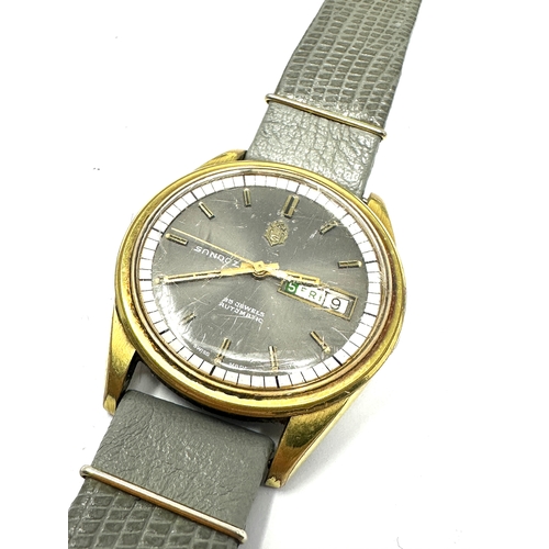 371 - vintage sandoz automatic gents wristwatch the watch is ticking