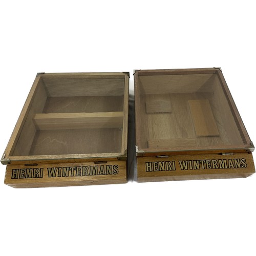 476 - Pair of Henri Winterman table top display boxes measures approximately 13 inches long by 11 wide and... 