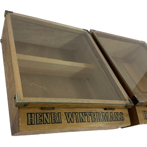 476 - Pair of Henri Winterman table top display boxes measures approximately 13 inches long by 11 wide and... 