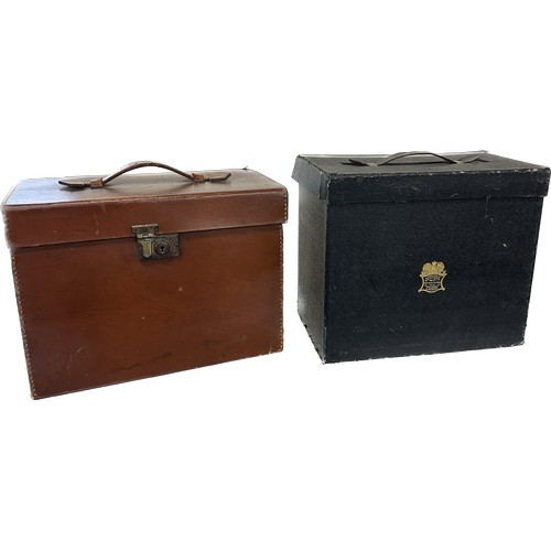 210 - Two hat boxes with hats