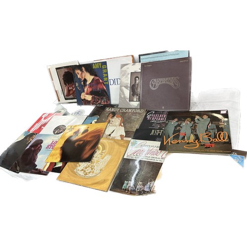 256 - Large selection of assorted vinyl LPS to include ' The Carpenters', ' Amy Grant', ' Beating Harps' e... 