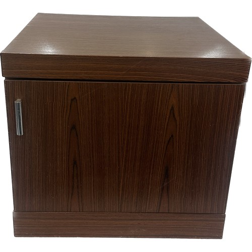 312 - Bedside table with storage measures approximately 18 inches tall x 20 wide and 17 deep