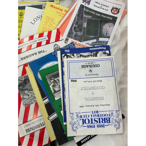 127 - Selection of assorted football programmes includes Kettering, Loughborough etc