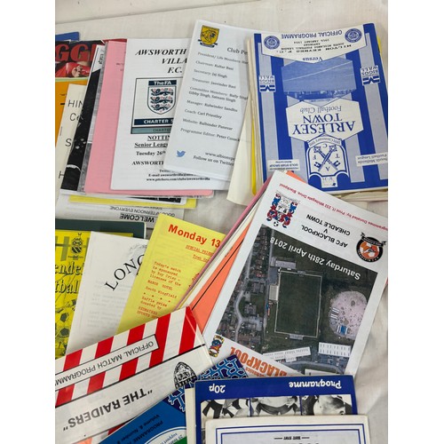 127 - Selection of assorted football programmes includes Kettering, Loughborough etc