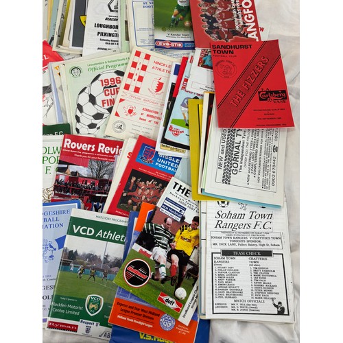 248 - Large selection of vintage and later Football programmes includes 1996 Cup Final, Hinkley FC etc