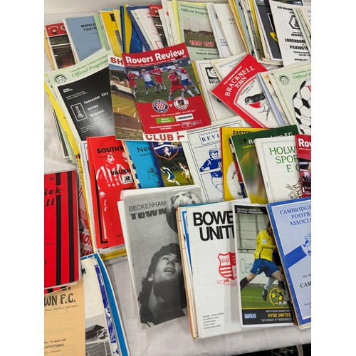 248 - Large selection of vintage and later Football programmes includes 1996 Cup Final, Hinkley FC etc