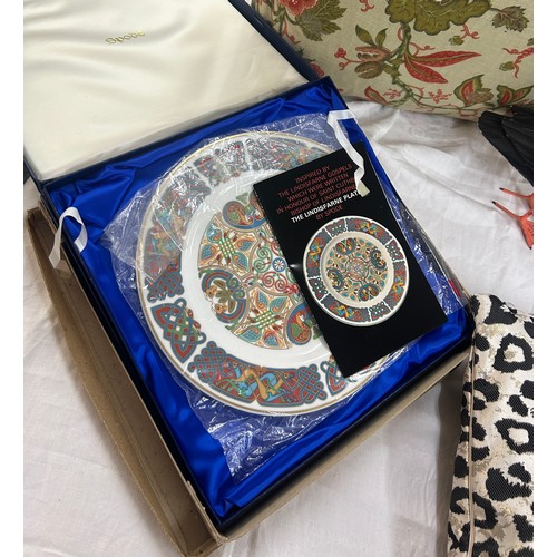 167 - Large selection of assorted miscellaneous to include Versace cushion, barometers etc