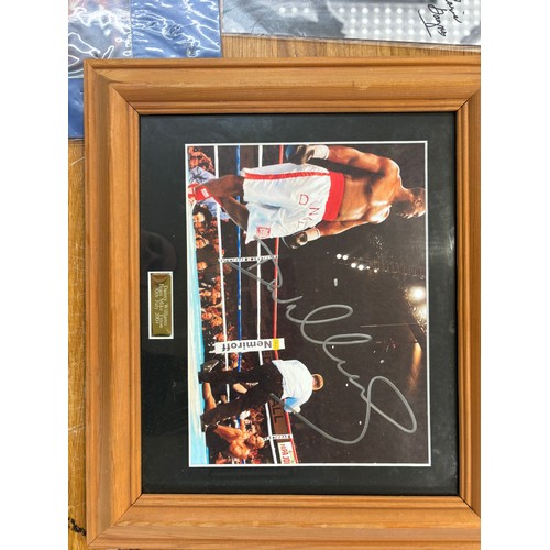 124 - Selection of assorted autographs includes framed Danny Williams etc