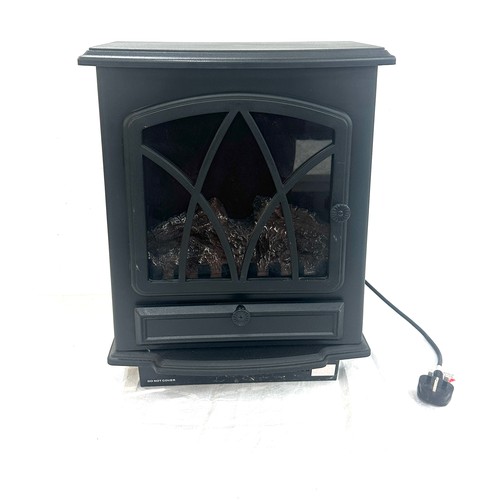 261 - Electric fire - untested, approximate measurements: Height 18 inches, Width 20 inches, Depth 19 inch... 