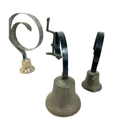 43 - Three vintage butler bells