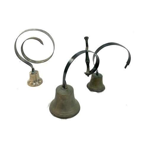 43 - Three vintage butler bells