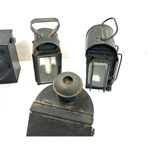 239 - Five vintage lanterns