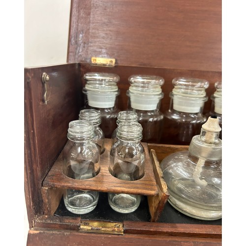 73 - Vintage mahogany apothecary box