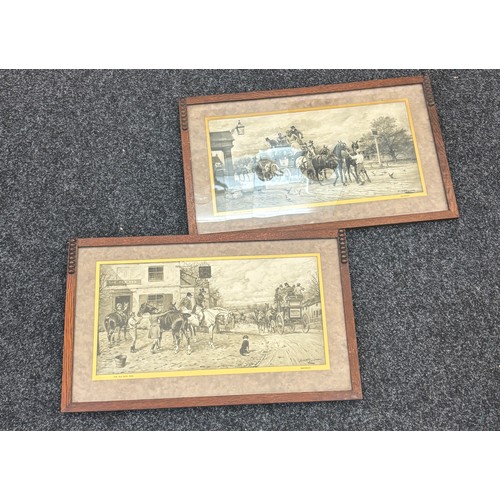 79 - 2 Vintage George Wright Prints measures approximately 23 inches by 13 inches