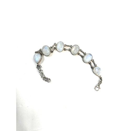 448 - Vintage silver and moonstone bracelet